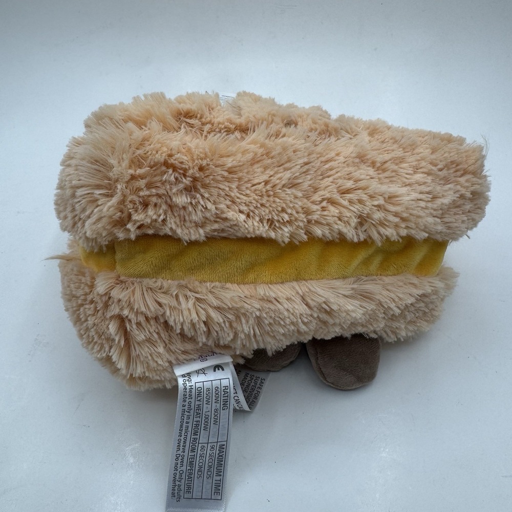 NEW Warmies Grilled Cheese Weighted Stuffed Plush Scented & microwavable - Picture 5 of 9